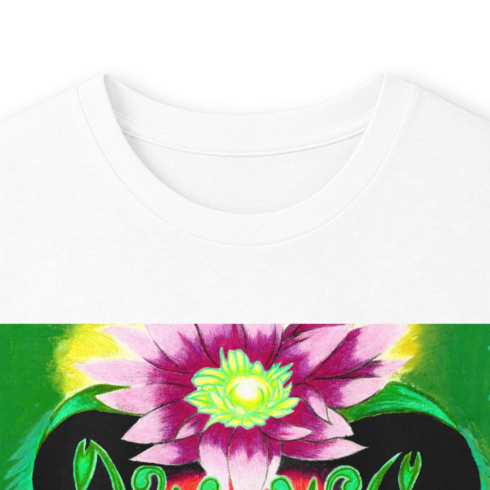 Psychedelic Floral Face Long Sleeve Tee