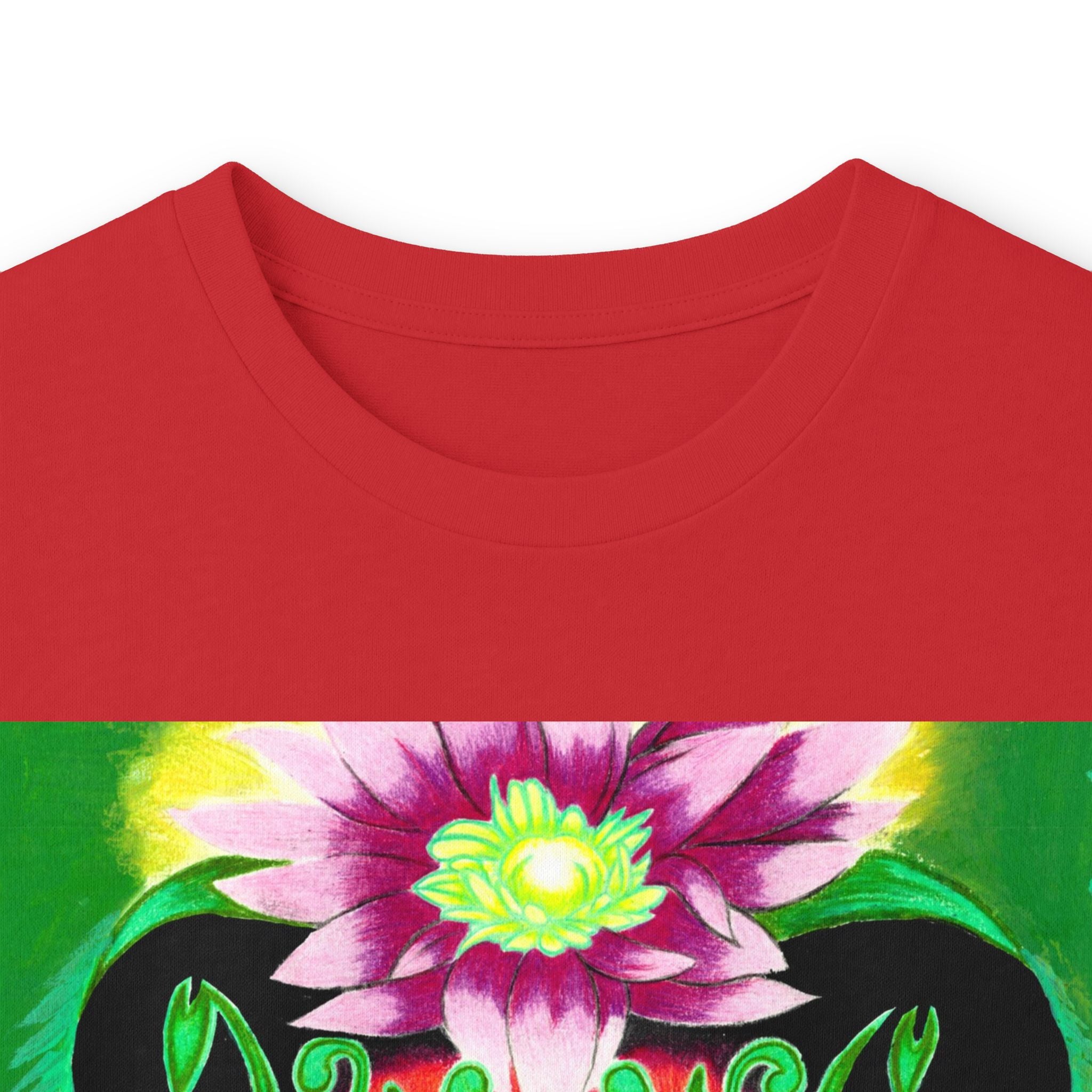Psychedelic Floral Face Long Sleeve Tee