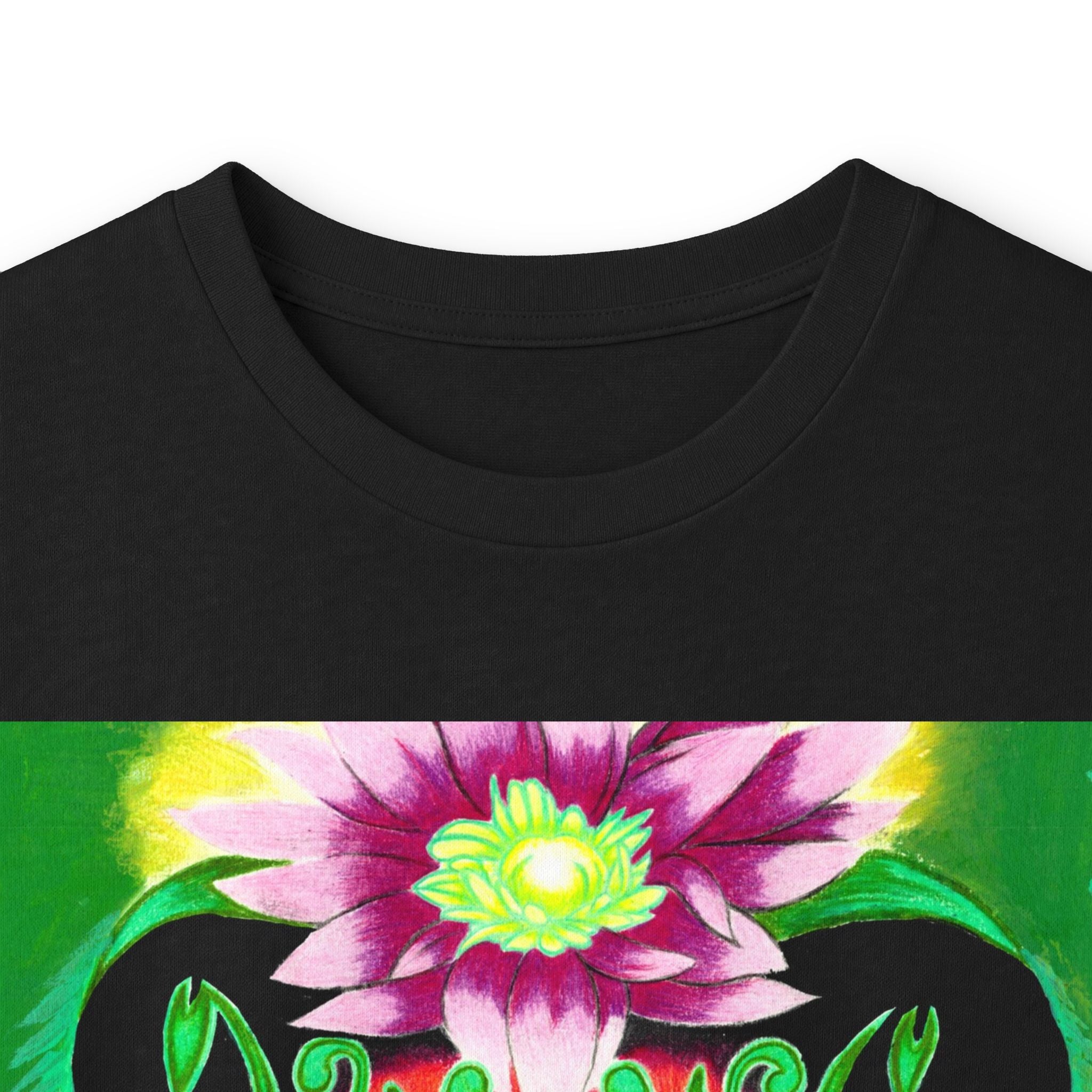 Psychedelic Floral Face Long Sleeve Tee