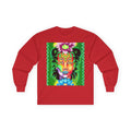 Psychedelic Floral Face Long Sleeve Tee
